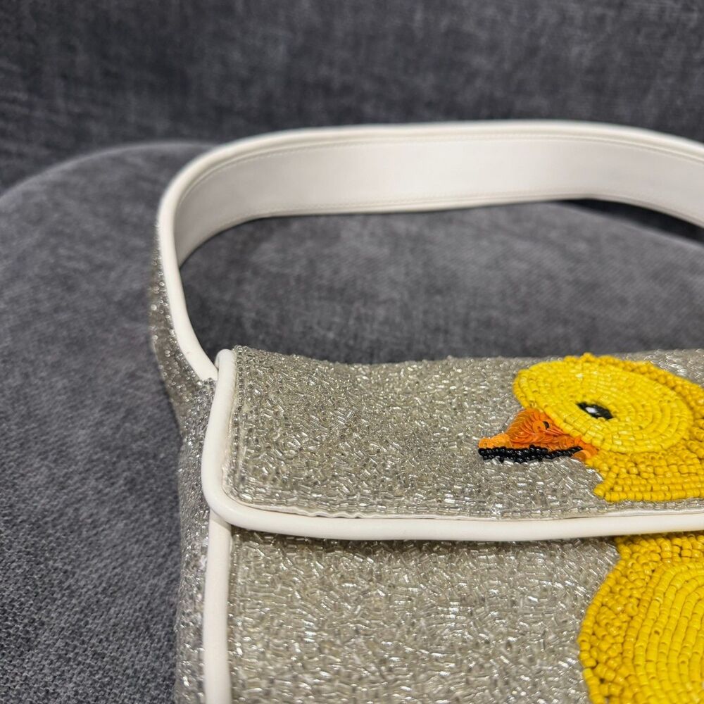 STAUD Tommy Beaded Floral Shoulder Bag Ducks Not in a Row - Picture 16 of 16